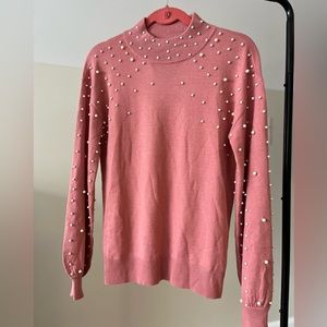 Pearl-Covered Sweater